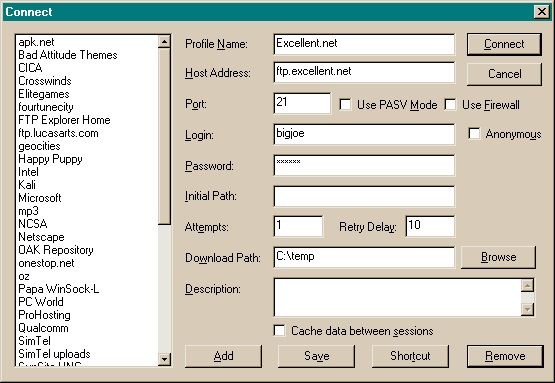 FTP Explorer screenshot