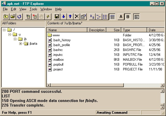 FTP Explorer screenshot